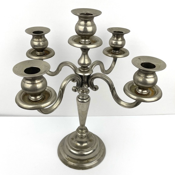 Other - Vintage Regal Silver Zinc heavy weight candelabra